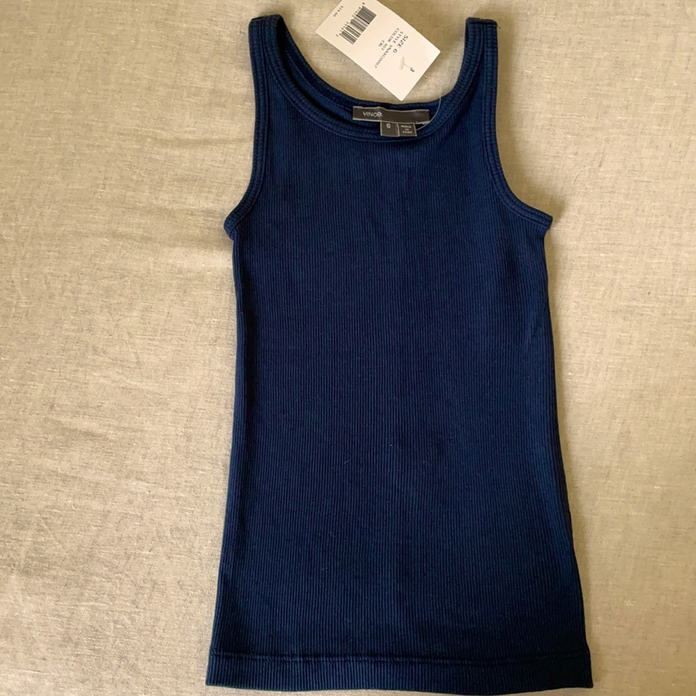 Vince girls tank top. Deep navy.